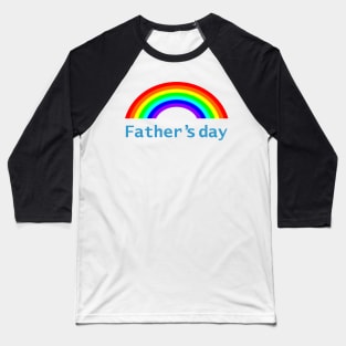 Fathers Day Rainbow Baseball T-Shirt